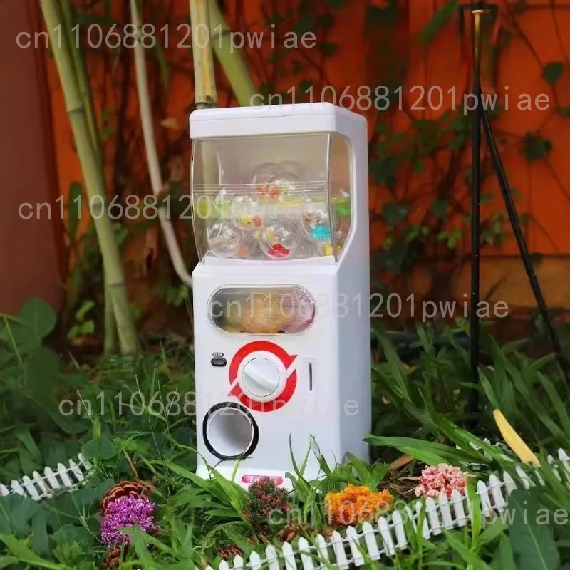 

Миниатюрный торговый автомат с монетоприемником для гачапонов | Премиальный декоративный диспенсер для конфет | Автомат для выдачи призов (Гачапон)