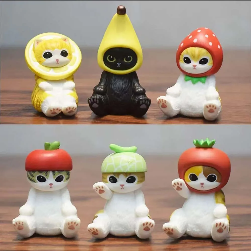 

Mofusand слепая коробка игрушка фруктовая серия кошка милая аниме фигурка кукла настольное украшение коллекция детские подарки на день рождения