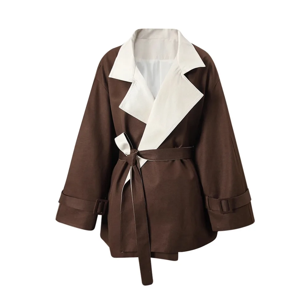 

SuperAen European and American Style Design Fashion Jacket 2026 Autumn and Spring Loose Coats