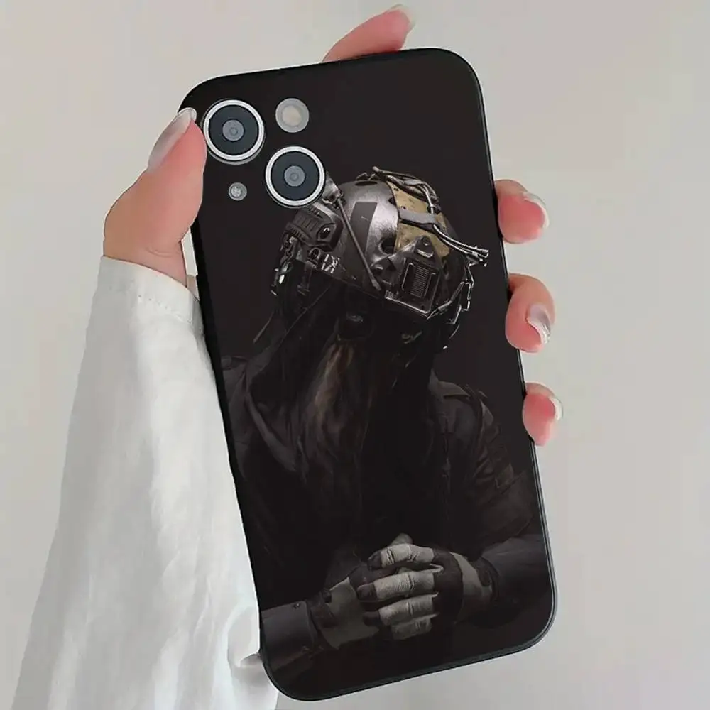 1 قطعة C-COD نداء D-Duty Ghost جراب هاتف سيليكون لينة آيفون 17 الهواء 16 15 14 13 12 11 زائد برو ماكس زائد #4