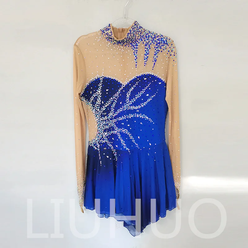 

LIUHUO Ice Figure Skating Dress Girls Women Teens Stretchy Spandex Competition Wholesale