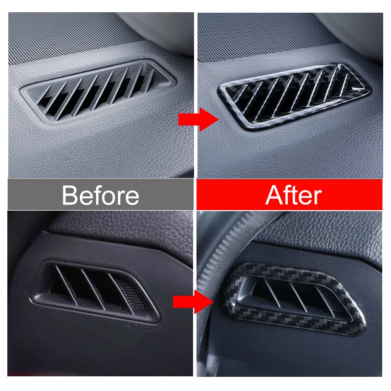 For Toyota RAV4 XA50 2019 2020 2021 2022 2023 2024 RAV 4 Hybrid Car Dashboard Air Conditioning Vent Outlet Cover Accessories