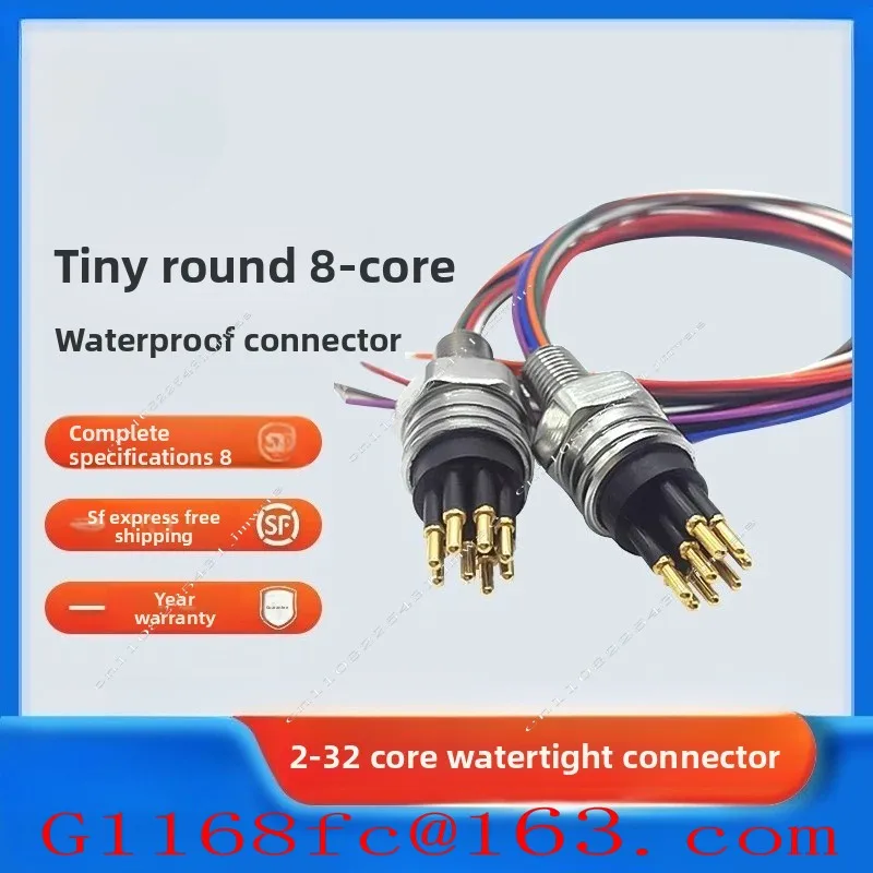Micro Waterproof Connector 8-core MCBH8M Deep-sea Connector Underwater Plug Socket Waterproof