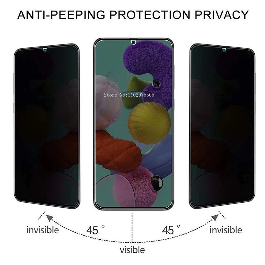 4Pcs Anti Spy Tempered Glass For Samsung Galaxy A55 A35 A15 A54 A34 A25 A25 A24 5G Privacy Screen Protector For Samsung A53 A73