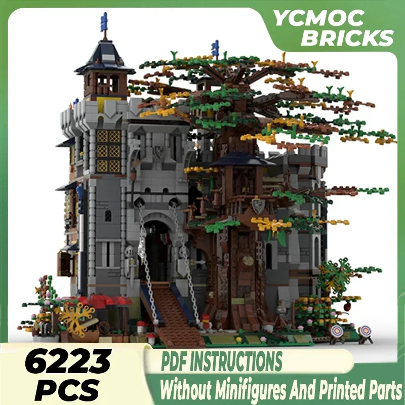 Medieval Fortress Model Moc Building Bricks Tree Of Life Castle Technology Modular Blocks Gifts Christmas Toys DIY Sets Assembly