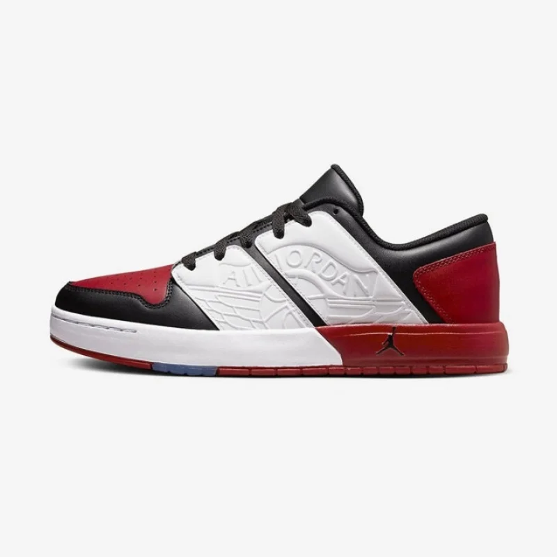 

Nike's New Lightweight Shock-Absorbing and Wear-Resistant Supportive Outdoor Men's Basketball Shoes Air Jordan 1 Low Gs Aj1 Low-Top Outdoor Retro Casual Basketball Shoes Classic Red and White Color Scheme Eye-Catching Street Style Trendy Brand Shoes Retro