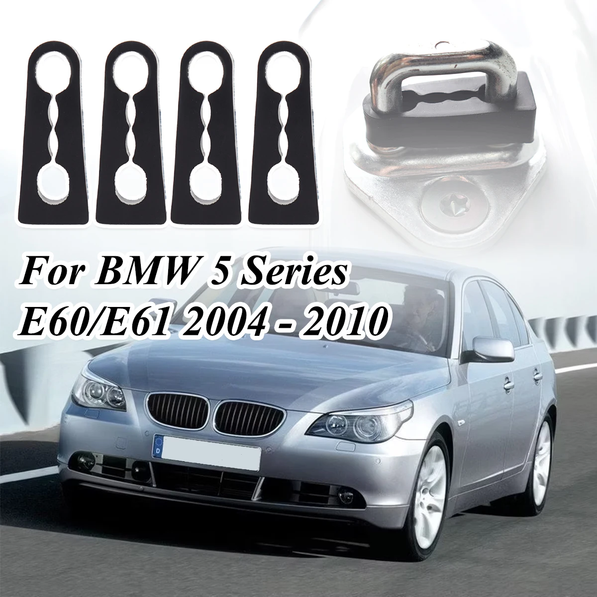 

Door Lock Damper Buffer Deadener Seal Shock-Absorbing Damping Protector For BMW 5 Series E60/E61 2004 - 2010 Mini Paceman R61