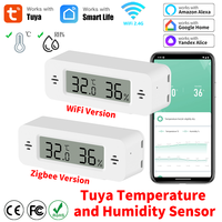 Tuya WiFi/Zigbee Temperature Humidity Sensor Smart Home Automation Thermometer Hygrometer Remote Work with Google Home Alexa