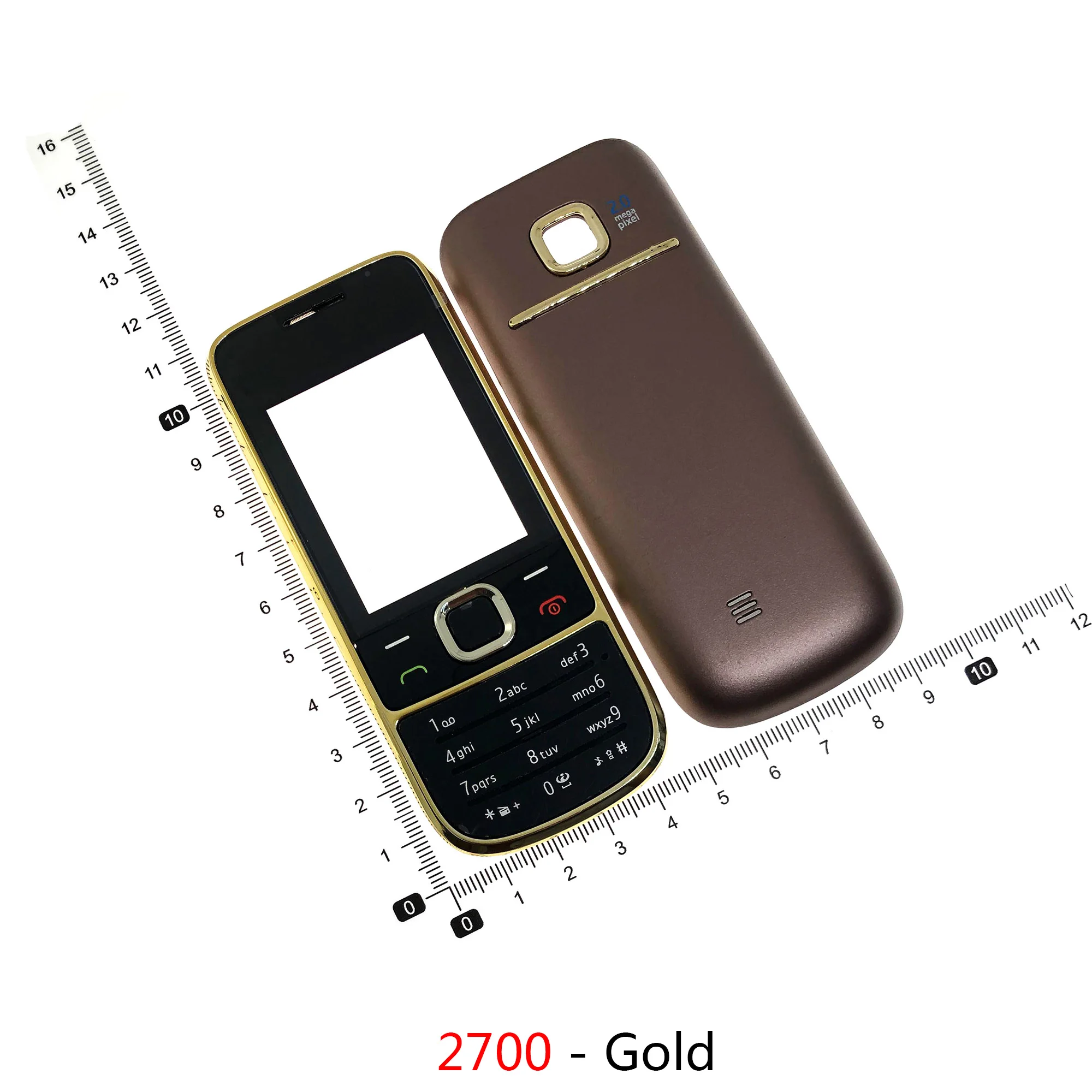 Phone Housing Cover For Nokia 2700 Mobile Phone Case 5030 case Keypad battery Back Front Faceplate Frame cover