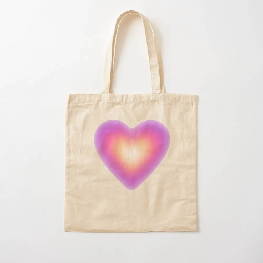 Aura heart Tote Bag canvas tote tote bag men Women bags free delivery bags