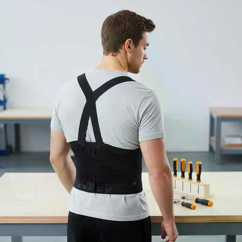 Ergonomic Back Support Belt Adjustable for Men Women Ideal for Long Hours at Work or Gym