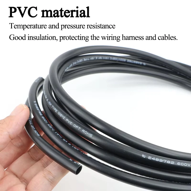 1-50M Wire Harness Protection PVC Cable Sleeve 1-20mm Car Motorcyles Wire Wrap Sheath Insulated Waterproof Wires Organizer