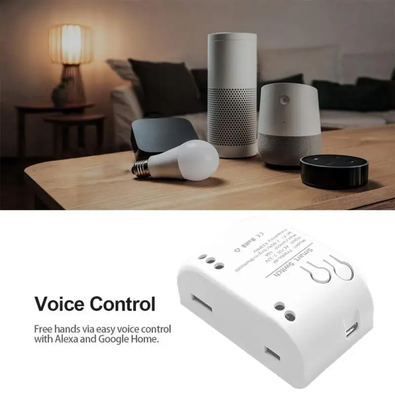 Interruptor inteligente Tuya Smart Home, 1 canal, Wifi inalámbrico, módulo de relé, Control remoto, interruptor de luz, Alexa, Google Home