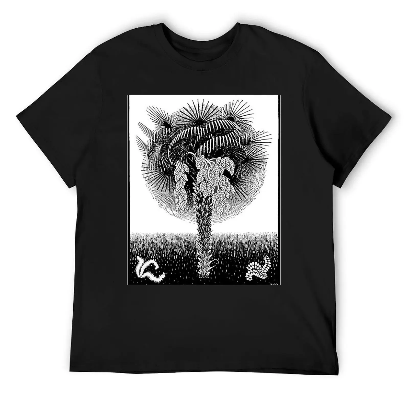 M.C. Escher T-Shirt blacks anime stuff designer t shirt men