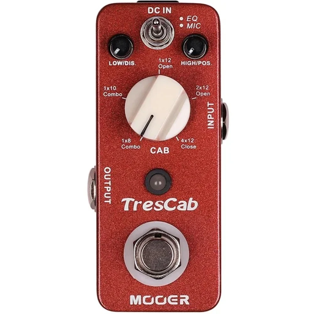 

MOOER TresCab Electric Guitar Effect Pedal Digital Cabinet Simulation True Bypass Full Metal Shell Pedal Electric Guitar Parts