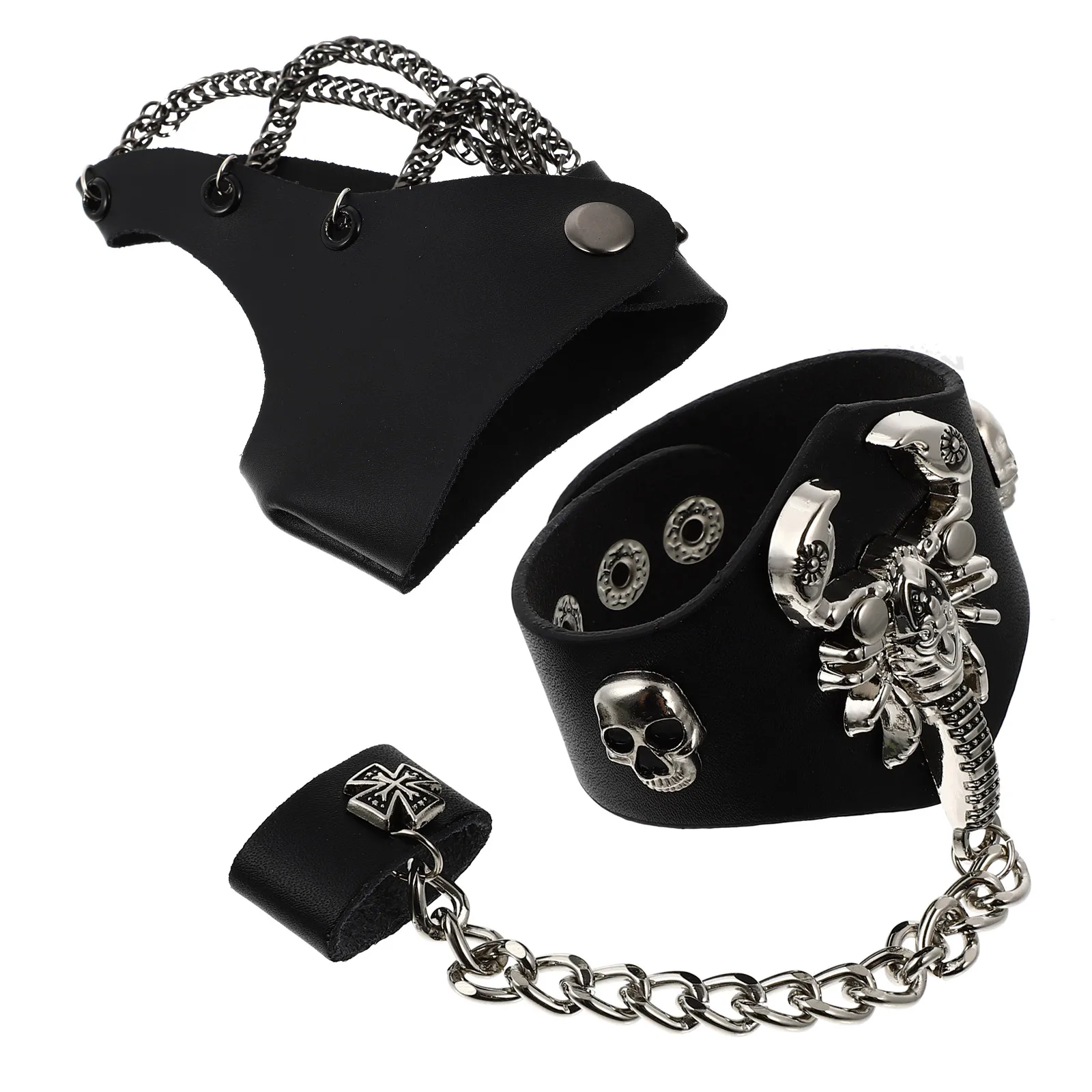 

Bracelet for Men Trendy Gothic Punk Style Scorpion Decor Alloy Hand Chain Durable Practical Party Accessories