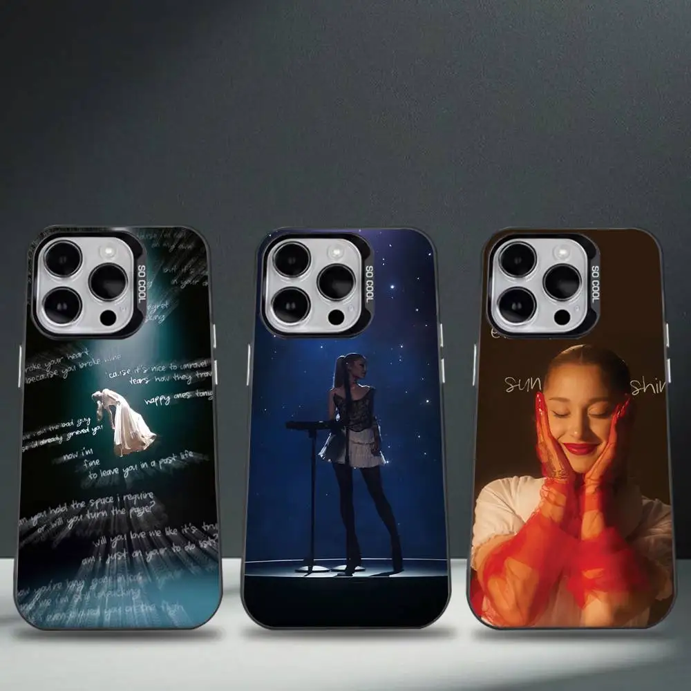 

A-Ariana Eternal Sunshine Phone Case For iPhone 17,16,15,14,13,12,11,Pro,XS,Max,Plus,Mini,SE4,E Black Matte Shockproof Cover