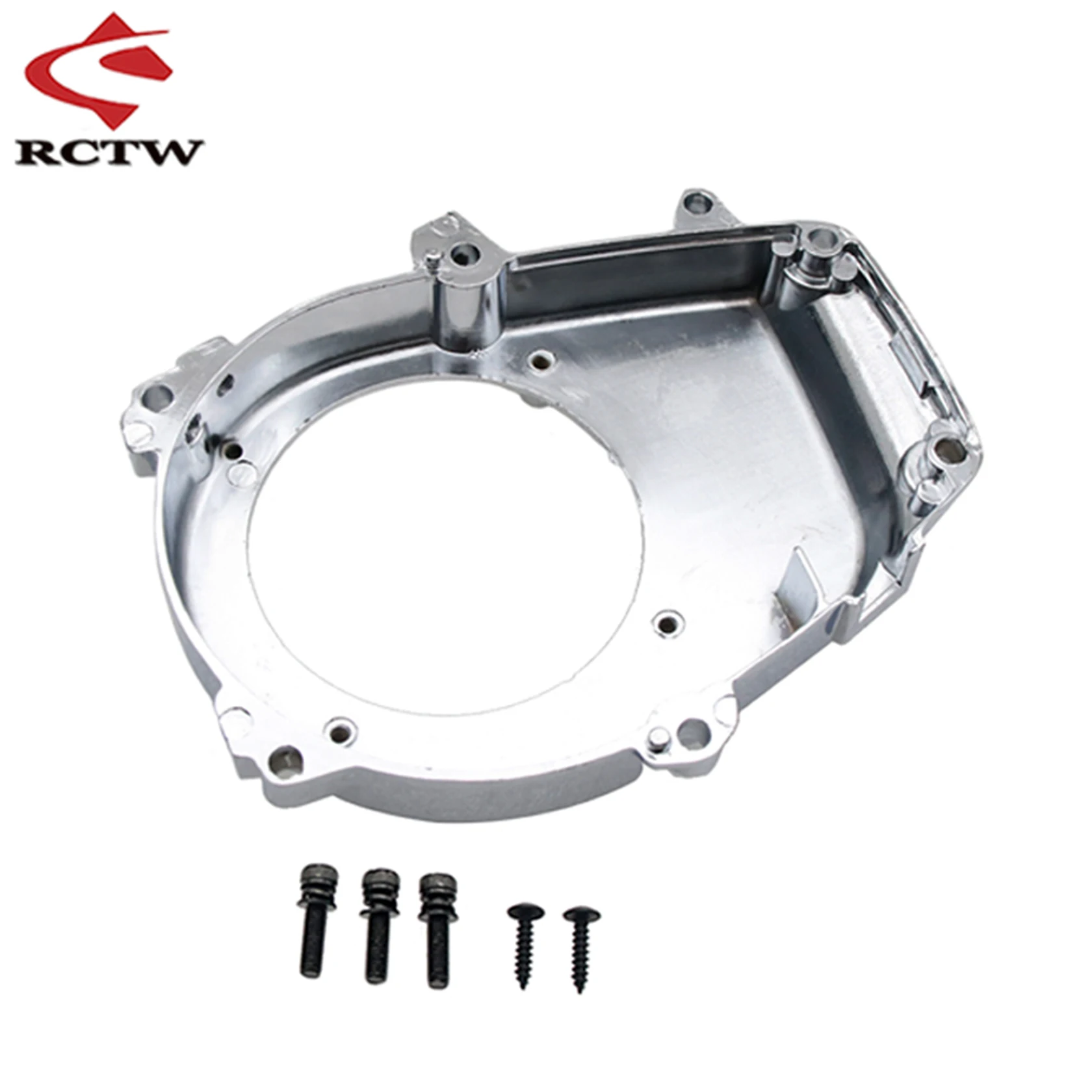 Chromowana osłona wentylatora koła zamachowego pasuje do silnika Zenoah Cy 23cc-36cc do 1/5 Hpi Rovan King Motor Baja 5b Ss 5t 5sc Losi 5ive T Rc Car Parts