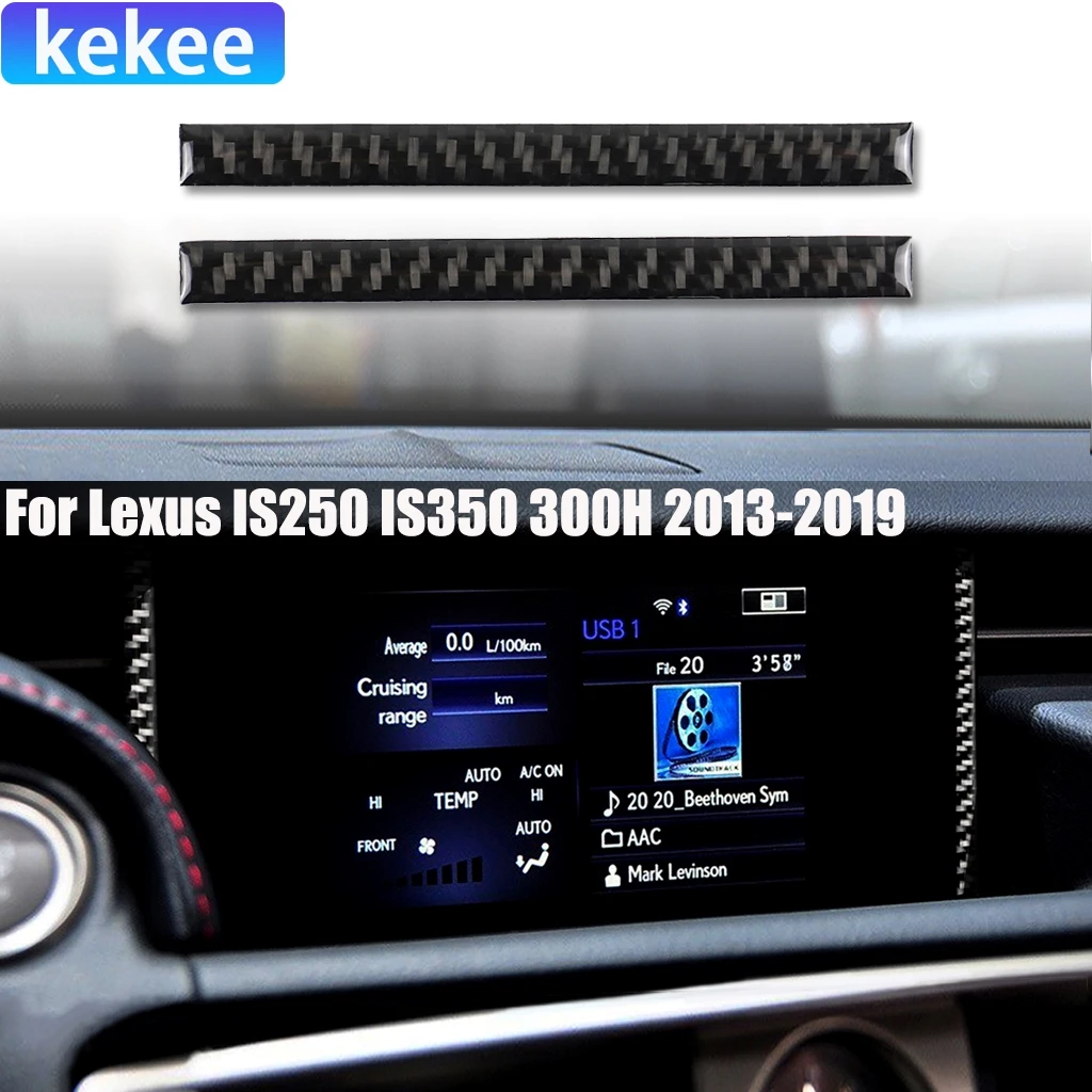 

Carbon Fiber Car Accessories Center Console Strip Modified Interior Cover Sticker Trim For Lexus IS250 IS350 300H 2013-2020
