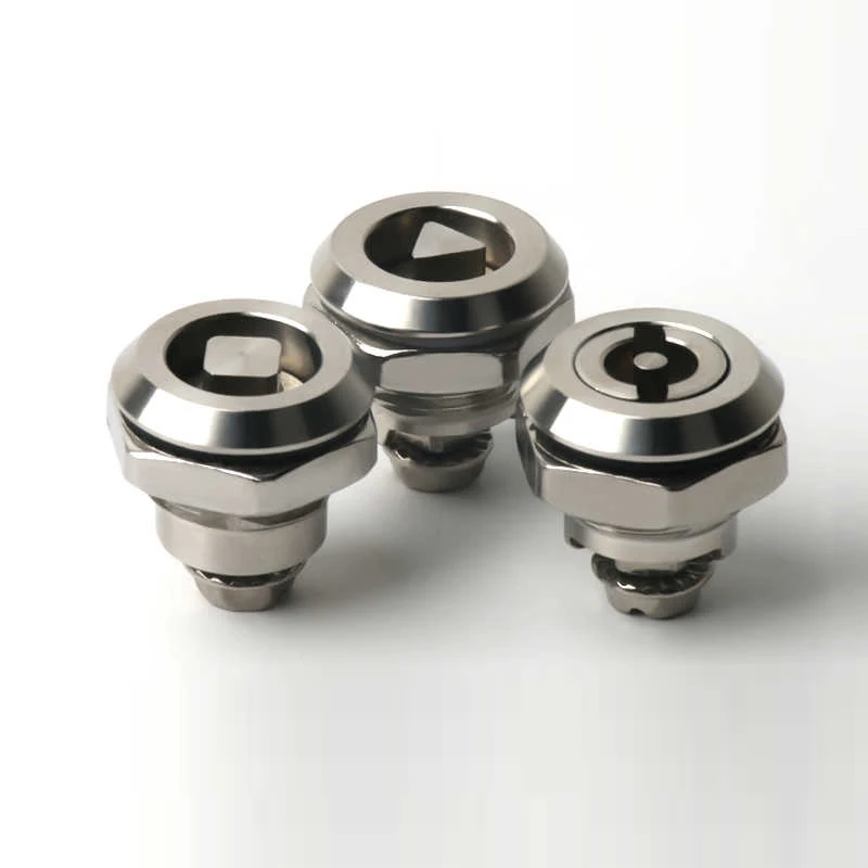 1PCS MS705 Triangle Lock Stainless Steel Door Lock Tongue One Word Universal Key Electric Meter Box Electric Cabinet Door Lock