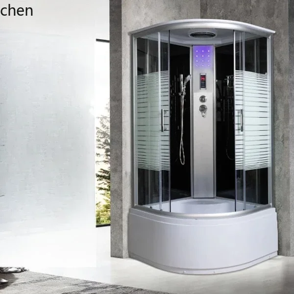 X6-3 integral shower glass partition arc fan closed bath room shower cabin