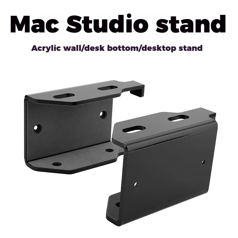 for Mac Studio Desktop/wall-Mounted Mount Holder Space-Saving Laptop Pc Cooling Frame Host Stand Acrylic Bracket Storage Rack