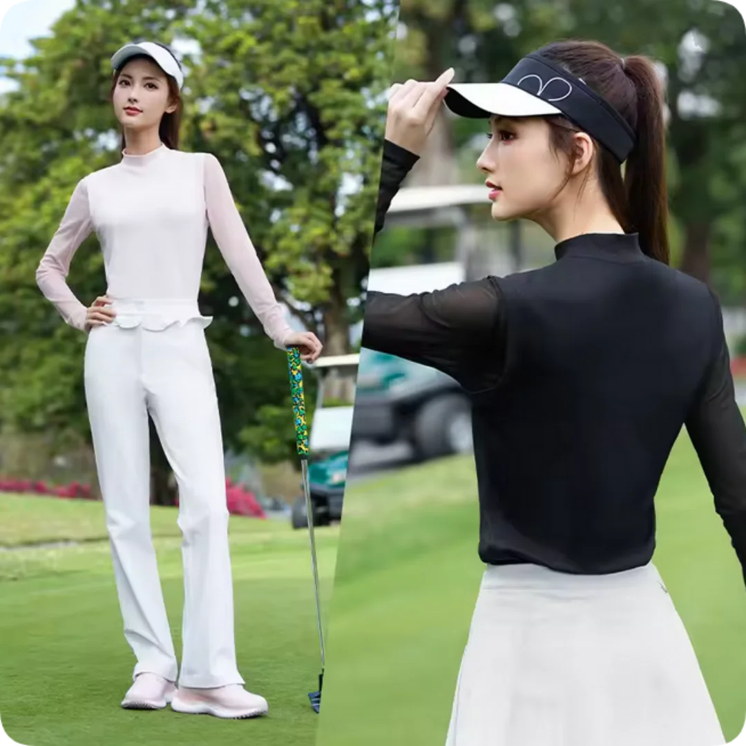 

Женская футболка с длинными рукавами PGM Golf YF884, спортивная дышащая верхняя одежда для весны/лета