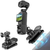 Clip de montaje para mochila - para DJI OSMO Pocket 3 Soportes magnéticos 360 ° Rotation Action 4 Mochilas Correa para el hombro Clips Accesorios