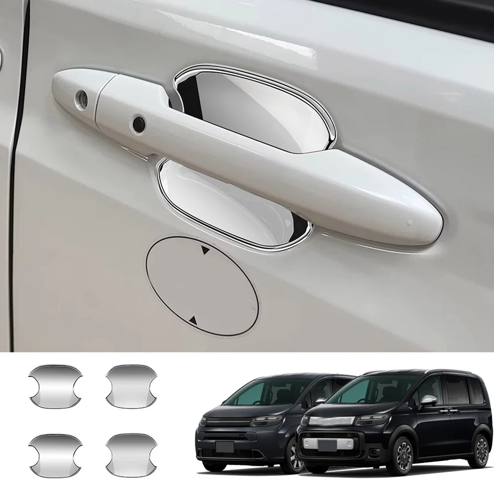 Car Outer Door Bowl Trim Cover for Honda Freed Air Crosstar 2024 Outside Door Bowl Sticker Silver