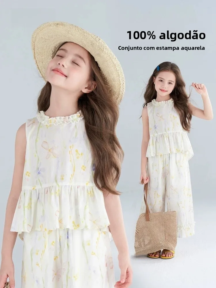 ensemble-tutu-pour-filles-nouveau-modele-d'Ete-coton-sans-manches-pantalon-neuf-points-ensemble-deux-pieces-style-vetements-pour-enfants