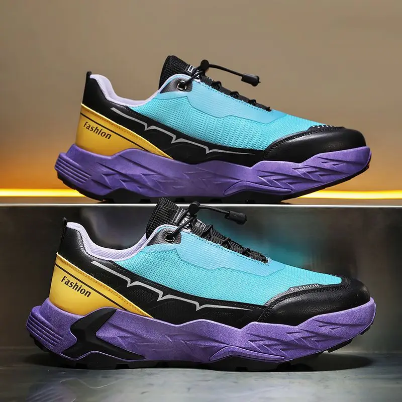 

Мужская спортивная обувь с мягкой стелькой, сетчатый верх, прогулочный светильник, тренд 2024, беговые баскетбольные тенденции, простые мужские повседневные кроссовки