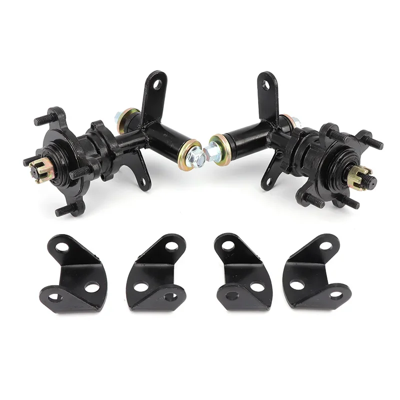 1SET 4 Stud Steering Strut Knuckle Spindles with 108mm Disc Brake kit Wheel Hubs For DIY Electric ATV UTV Golf Buggy Bike Parts