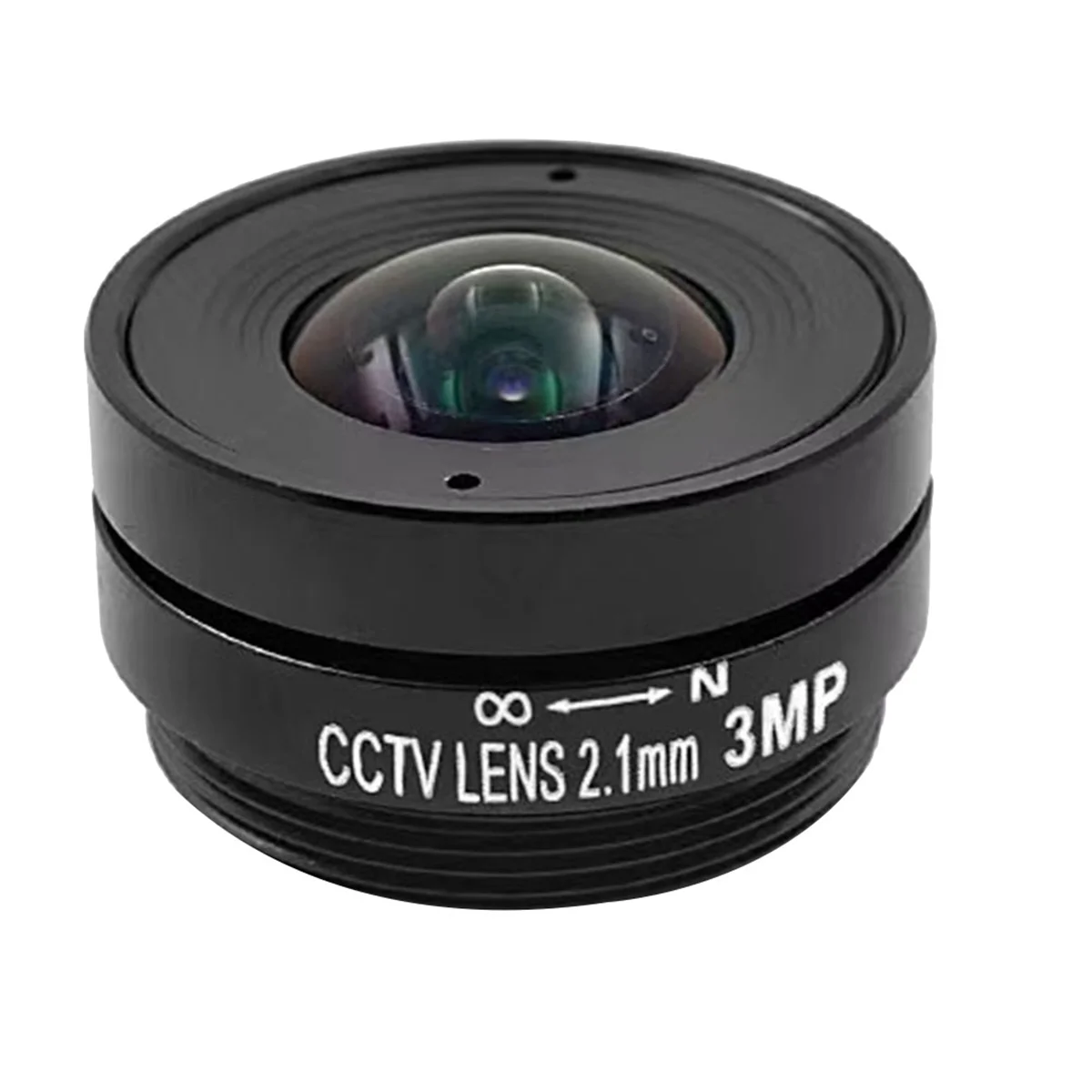 2.1 มม. F1.8 ล้านพิกเซล 2.1 มม. มุมกว้าง CS Mount เลนส์กล้องวงจรปิดคงที่สําหรับกล้องขนาดเซ็นเซอร์ 1/3