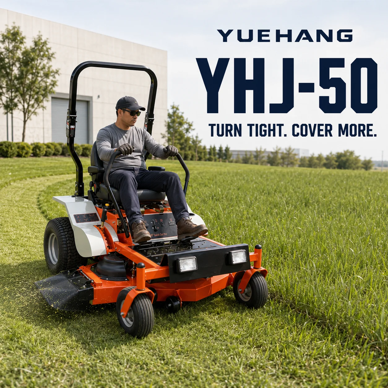 Petrol Ride On Lawn Mower With 803cc V Twin Engine For Parks Estates And Commercial Grounds