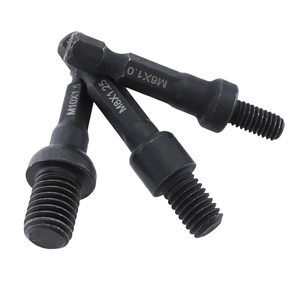 

Socket Adapter Set of 6 for Hanger Bolts and For Insert Nuts M6 M8 M10 Chrome Vanadium Steel 1/4 Inch Hex Shank