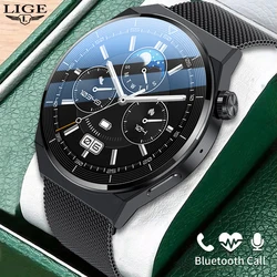 2026 LIGE New GT3 Pro Smart Watch Men AMOLED 390*390 HD Screen Heart Rate Bluetooth Call IP68 Waterproof SmartWatch 2025 New