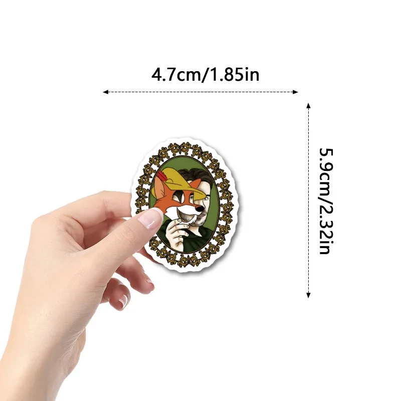 55 stks Robin Hood Cartoon Graffiti Stickers Decals Koffer Laptop Computer Gitaar Decoratie DIY Kids Klassiekers Speelgoed
