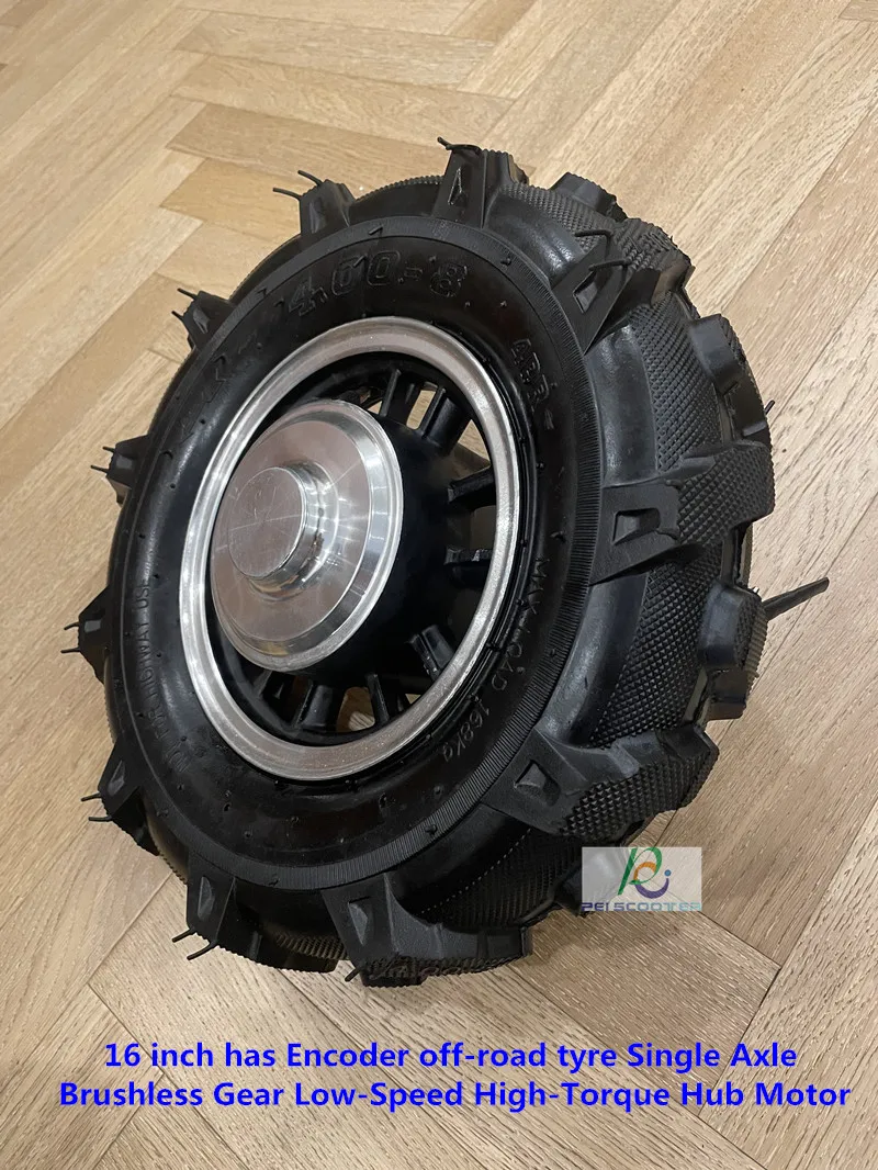 

16 inch has Encoder off-road tyre Single Axle Brushless Gear Low-Speed High-Torque Hub Motor Fit Disc Brake phub-16psd