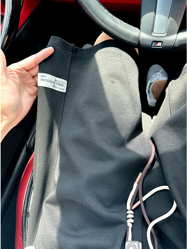 American Dstring orts masculino solto ajuste spor casual drapey calças verão cinco quartos comprimento moletom juventude faion