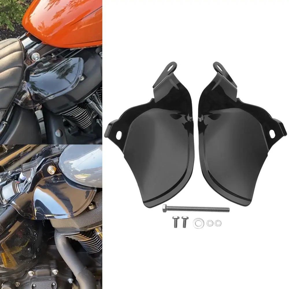 

Air Deflector Panel For Harley Softail Low Rider Fat Boy Breakout Heritage Classic 2018-2026 Motor Heat Deflector Shields Black