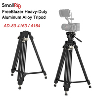 SmallRig FreeBlazer Heavy-Duty Aluminum Alloy Tripod Kit AD-80 4163 / 4164 One-key locking, quick height adjustment