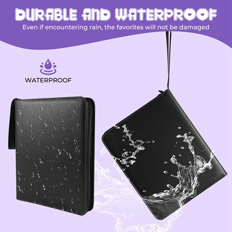 

Trading Card Binder 9 Pocket.Holds 900 Sports, TCG, , Game, Credit, Coupon, Gift and Business Cards. Card Collection-ABRM