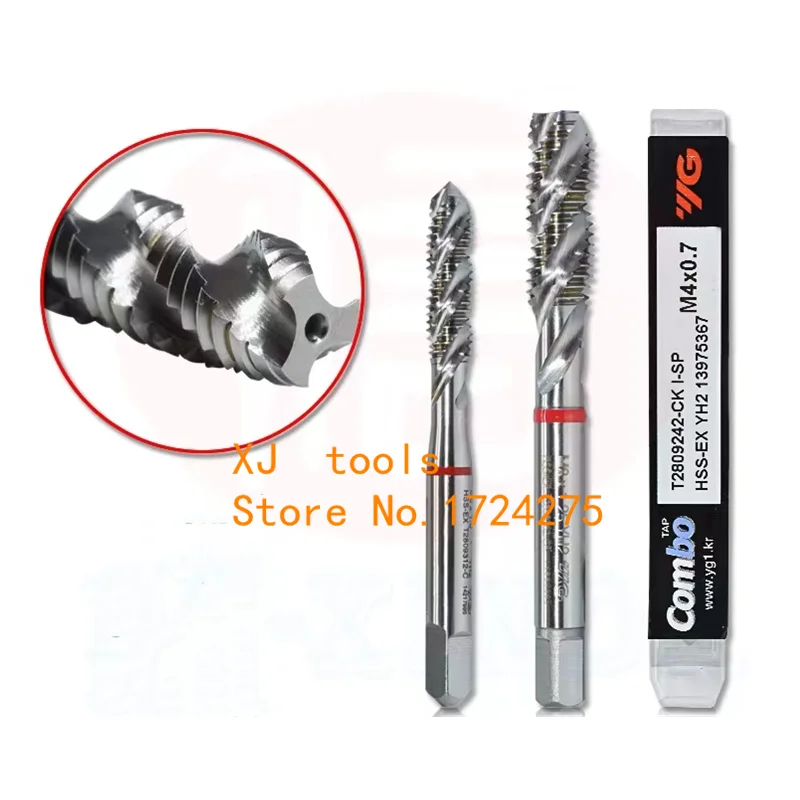 YG-1 T2809 Combo HSS-EX Rubinetto a spirale M3 M4 M5 M6 M8 M10 M12 M16 M18 M20 M27 M30 Lavorazione per ghisa Acciaio Acciaio Acciaio inossidabile AL ecc.