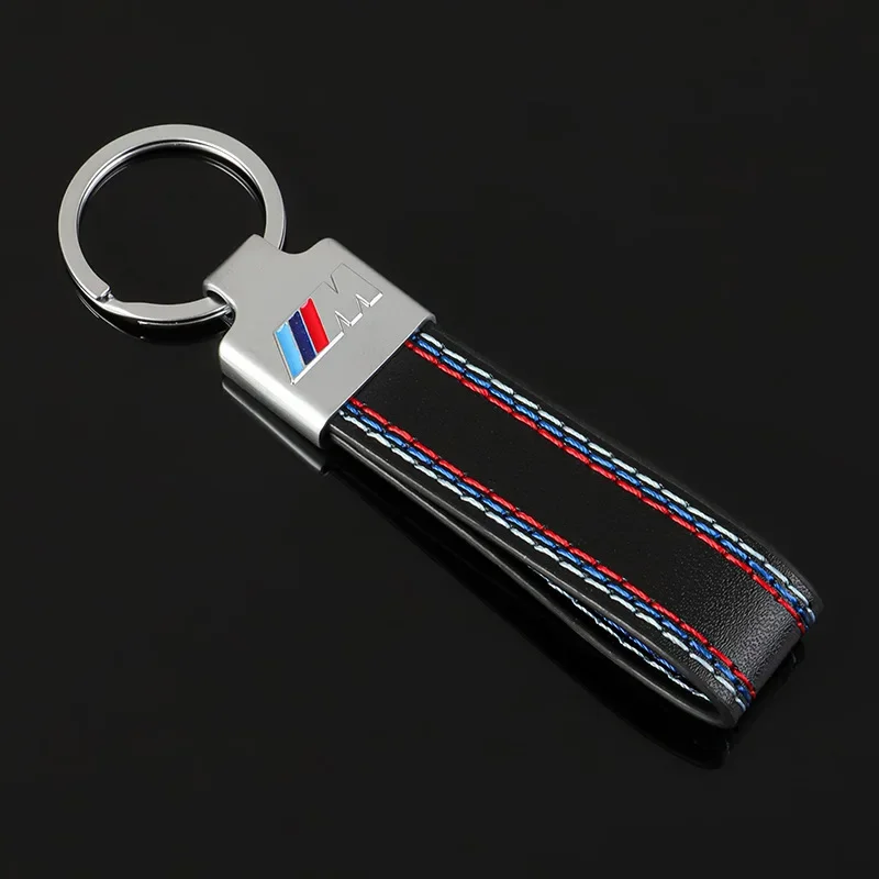 

Car Metal Logo Key Chain Fine Leather Anti-loss Keyring For BMW X1 X2 X3 X5 X4 X6 X7 G30 G20 G32 G11 G12 F40 F30 F20 F10 F34 F07