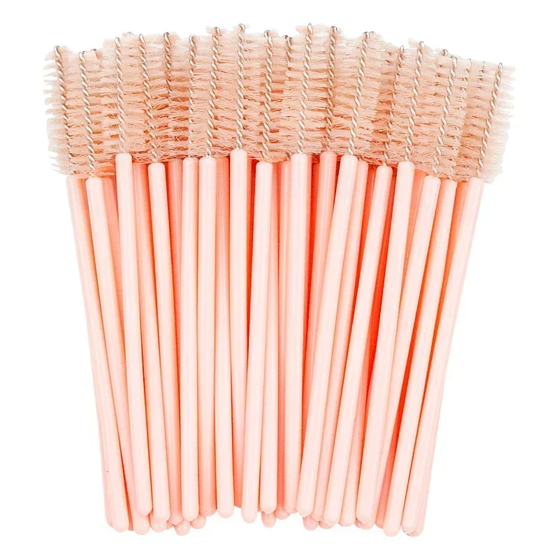 50Pcs Make-Up Pinsel Werkzeuge Einweg Nylon Mascara Zauberstab Applikator Wimpern Pinsel Für Pfropfen Wimpern Verlängerung Frauen
