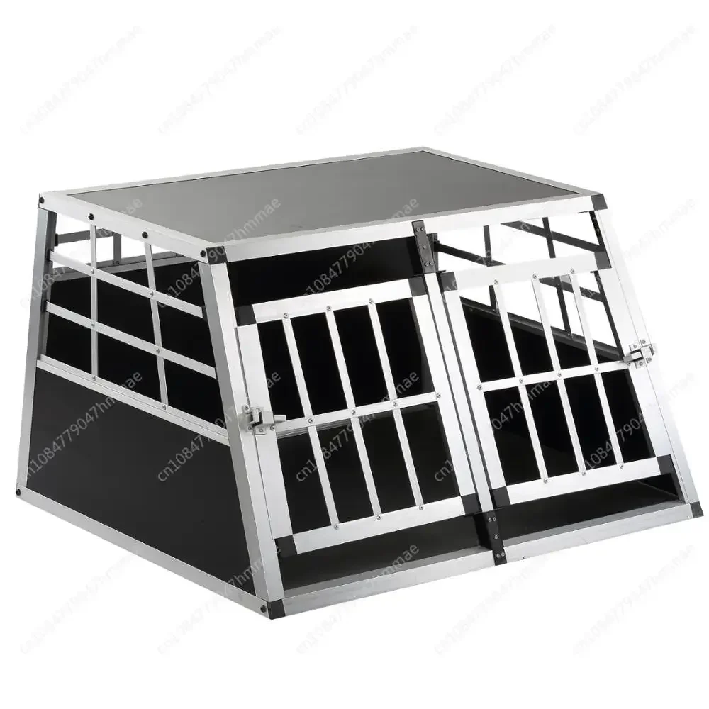 Aluminum Pet/Cat/Puppy/Dog Vehicle Transport Cage 104x91x70cm Suitable for the Large Size Dog