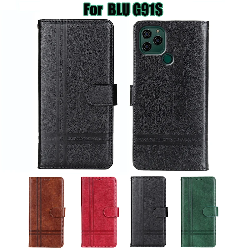 

Original Flip Case For BLU G91s Case Wallet Coque Book Stand Shell Leather Capa Phone Cover For BLU G91s G0550WW 6.8" Funda Etui