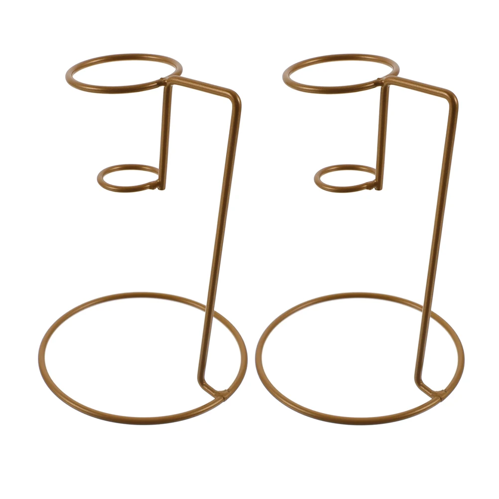 2pcs Ice Cream Cone Holder Stand Metal Display Rack Sturdy Iron For Party Dessert Table Home Shop Use Easy Cleaning Storage