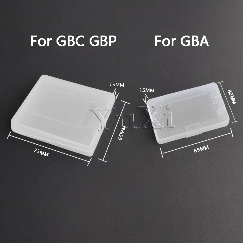 YUนอน1ชิ้นเคสตลับเกมพลาสติกสำหรับเกมบอยสี GBC GBA GBP การ์ดเกมป้องกันฝุ่นล้างกล่องป้องกันชิ้นส่วนซ่อม