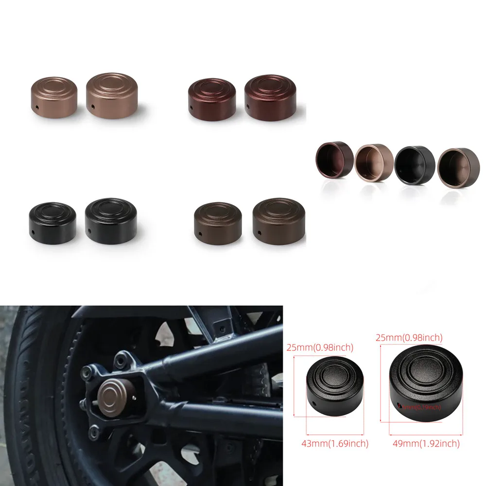 

Motorcycle Pivot Bolt Cap Rear Axle Nut Covers Accessories For Harley Sportster S 1250 RH1250S Pan America 1250 1250S 2021-Later